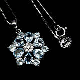 Підвіска. Натуральний топаз. Срібло 925., фото 2