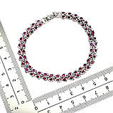 Браслет. Натуральний гранат родоліт. Срібло 925., фото 2