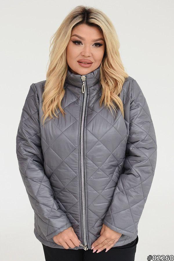 Демісезонна жіноча куртка великого розміру Розміри: 50-52, 54-56, 58-60, 62-64