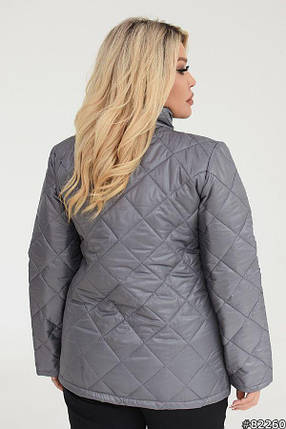 Демісезонна жіноча куртка великого розміру Розміри: 50-52, 54-56, 58-60, 62-64, фото 2