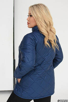 Демісезонна жіноча куртка великого розміру Розміри: 50-52, 54-56, 58-60, 62-64, фото 2