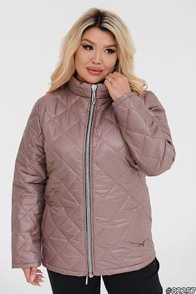 Демісезонна жіноча куртка великого розміру Розміри: 50-52, 54-56, 58-60, 62-64, фото 1