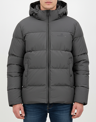 Куртка чоловіча зимова стьобана сіра (SP8617)