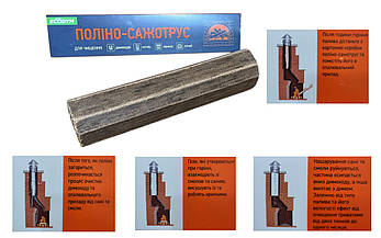 Засіб для очищення димоходів, котлів, камінів і печей від сажі та смол, "ECODYM" Україна, фото 2