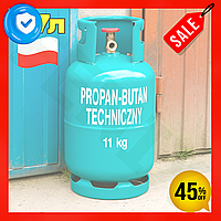 F1 Газовий балон Vitkovice maximal pro Milmet 27 л 11 кг для дачі гаража обігрівача пропан бутан Fenix/25