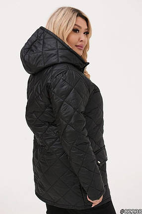 Демісезонна жіноча куртка великого розміру Розміри: 50-52, 54-56, 58-60, 62-64, фото 2