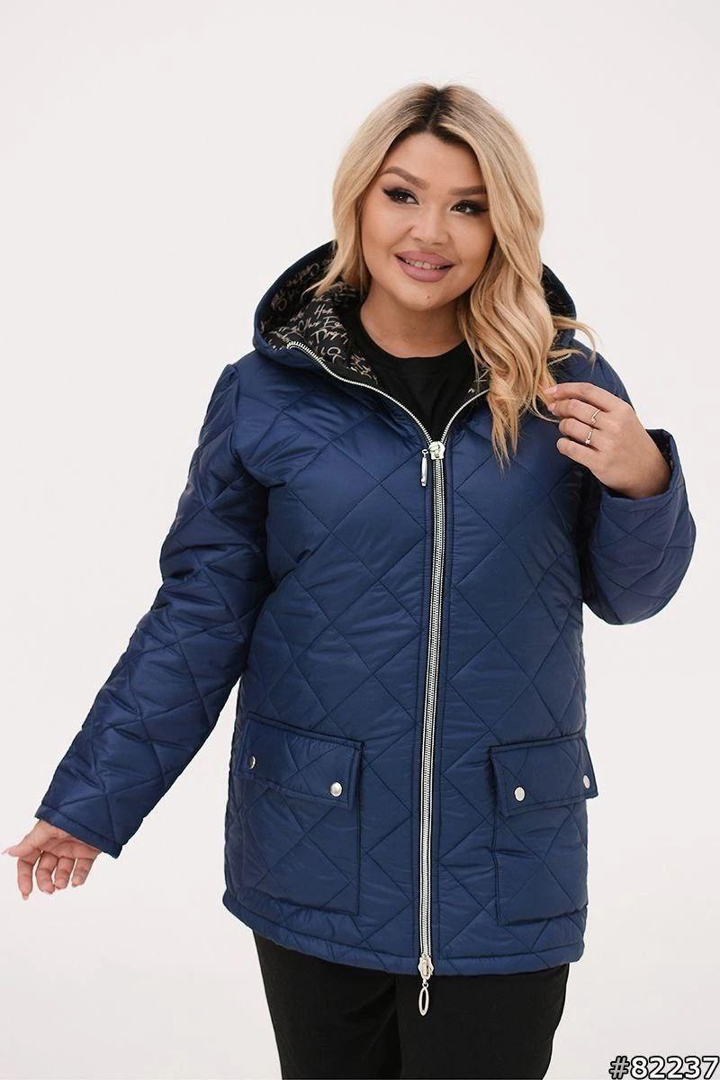 Демісезонна жіноча куртка великого розміру Розміри: 50-52, 54-56, 58-60, 62-64