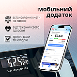 Смарт ваги електронна, розумні ваги підлогови, електронна вага для тіла Hechpro (BL180BT), фото 3