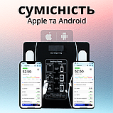 Смарт ваги електронна, розумні ваги підлогови, електронна вага для тіла Hechpro (BL180BT), фото 2