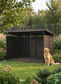 Металевий вольєр "Стандарт" 3×2 м — розбірний, міцний, з дахом | Вольєри від виробника