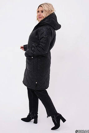 Демісезонна жіноча куртка великого розміру Розміри: 48-50, 52-54, 56-58, 60-62, 64-66, фото 2