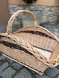 Дровник із лози прямокутної форми, фото 2