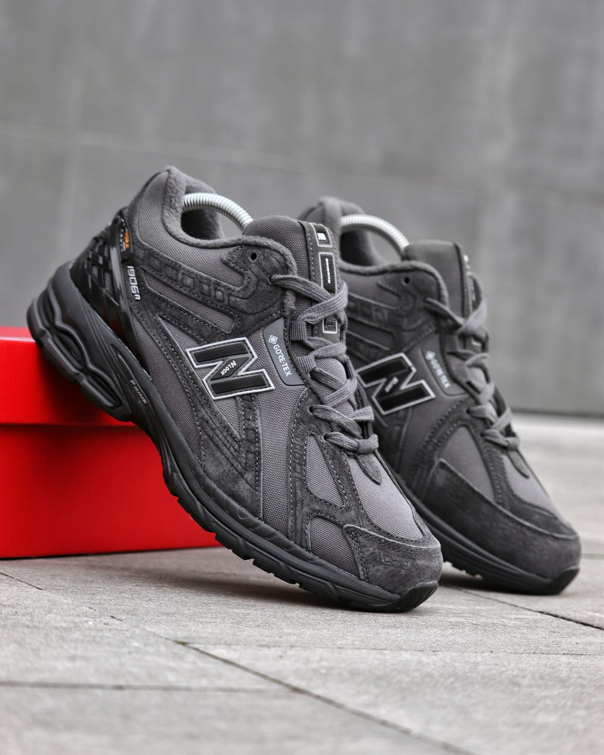 Зимові чоловічі кросівки New Balance 1906R Fur winter Grey на хутрі сірі Нью Баланс Гортекс утеплені низькі, фото 1