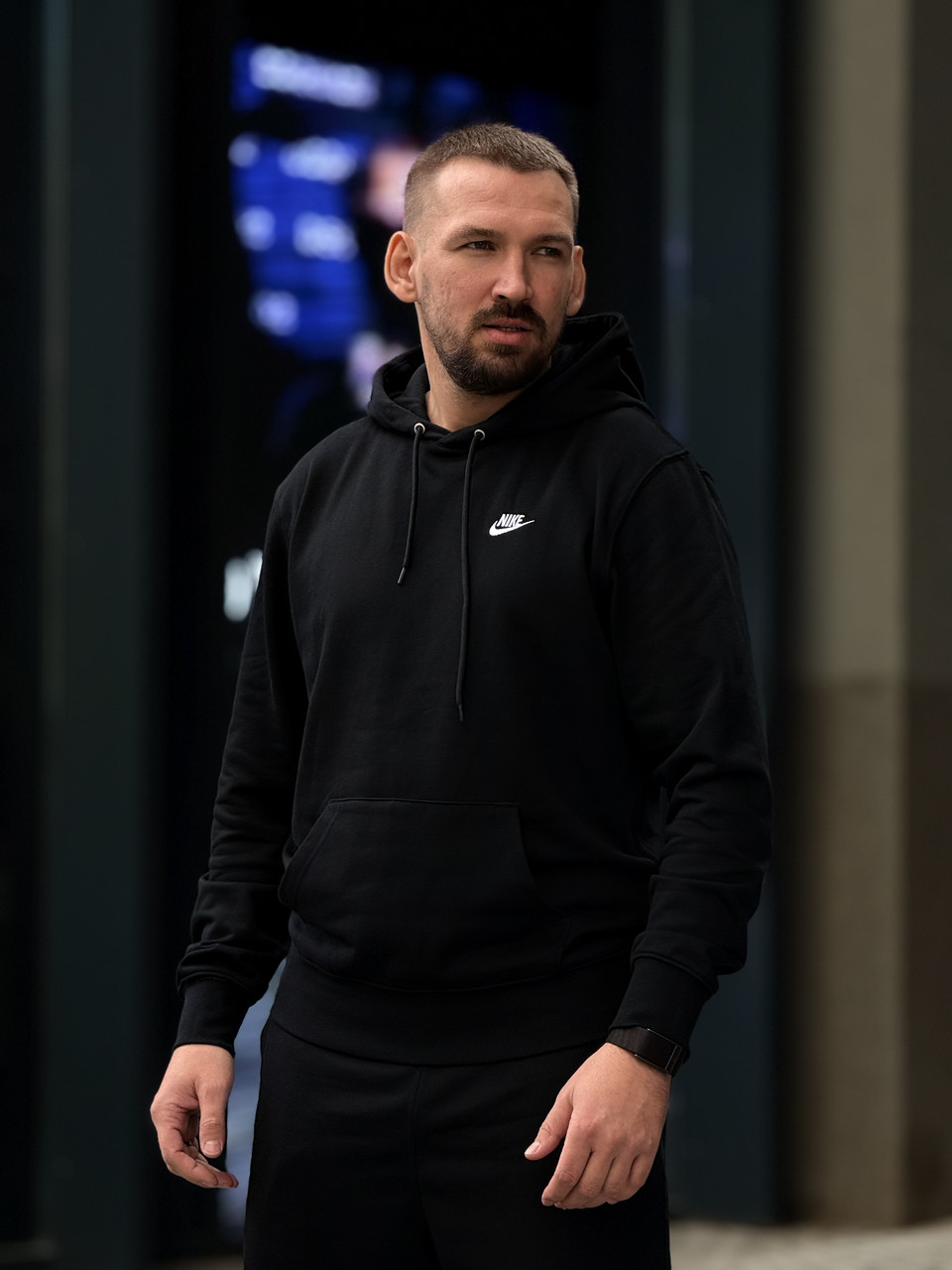 Худі чоловіче Nike Nsw Club Hoodie Po Bb Black / FN3866-010, фото 1