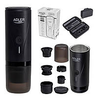 Кавоварка Adler AD 4400, портативна, акумулятор 7500mAh, 20 Бар, USB