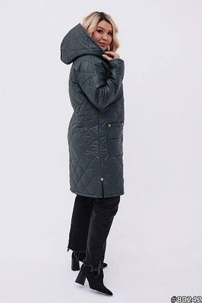 Демісезонна жіноча куртка великого розміру Розміри: 48-50, 52-54, 56-58, 60-62, 64-66, фото 3