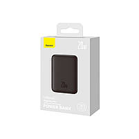 Зовнішній акумулятор з бездротовою зарядкою Baseus Magnetic Mini 10000mAh 20W Black (PPCX070001), фото 3
