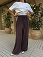 Штани оверсайз з турецького велюру Модель: 1432-279 Колір: чорний, шоколад, рожевий, фото 8