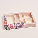 Коробка для mochi чотирьох штук 130х130х35 новорічна, фото 3