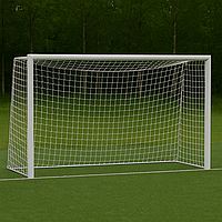 Сітка тренерувальна футбольна безвузлова «Преміум 1,5» довжина 5 м, біла (комплект з 2 шт.)