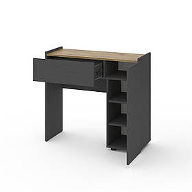 Трюмо Metkas Home B029R  900х350х820 ЛДСП Антрацит і Дуб Артізан