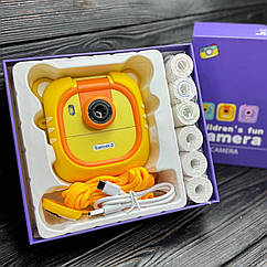 Дитячий цифровий фотоапарат митевого друку із дисплеєм Print Camera 8976 с фотопапіром