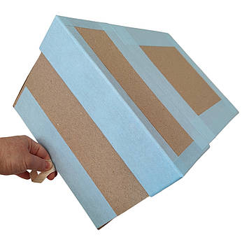 Короб архівний для зберігання архівних документів (оклейний) 390х270х200 мм