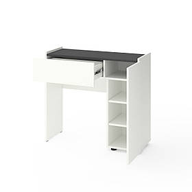 Трюмо Metkas Home B029R  900х350х820 ЛДСП Білий Сніг і Антрацит