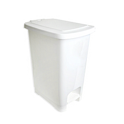 Корзина з педаллю білого кольору для сміття ABS-пластик 15 л