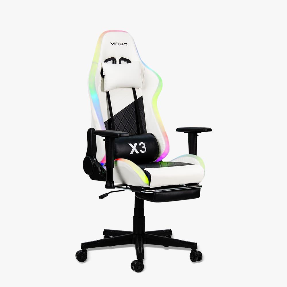 Геймерське крісло Virgo GAMEPRO X3 LED White, фото 1