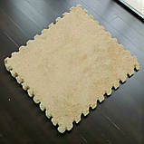 Килимок дитячий пазловий з плюшевим покриттям 10 пазлів 150х 60х 2 см для кімнат в дитячій, гостінній, прихожій коврик, фото 2