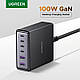 Зарядний пристрій 100 W UGREEN X765 6-Port GaN 100 W Desktop Fast Charger для Macbook Air iPad iPhone 17 16 15 Pro Max Xiaomi - фото 1 - id-p2801204599