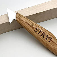Ніж-косяк 45°, 35мм STRYI Profi для контурного різьблення по дереву, фото 6