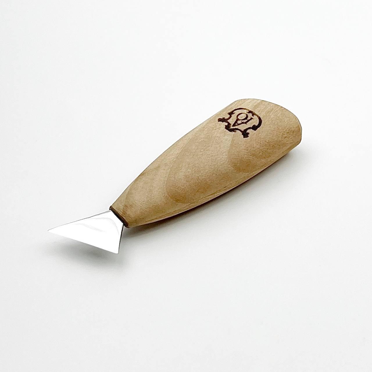 Ніж-флажок прорізний 25мм АЮ-STRYI Profi для геометричного і гуцульського різьблення по дереву, арт. 390025, фото 1