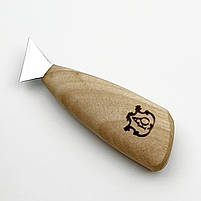 Ніж-флажок прорізний 25мм АЮ-STRYI Profi для геометричного і гуцульського різьблення по дереву, арт. 390025, фото 5