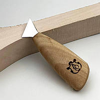 Ніж-флажок прорізний 25мм АЮ-STRYI Profi для геометричного і гуцульського різьблення по дереву, арт. 390025, фото 6