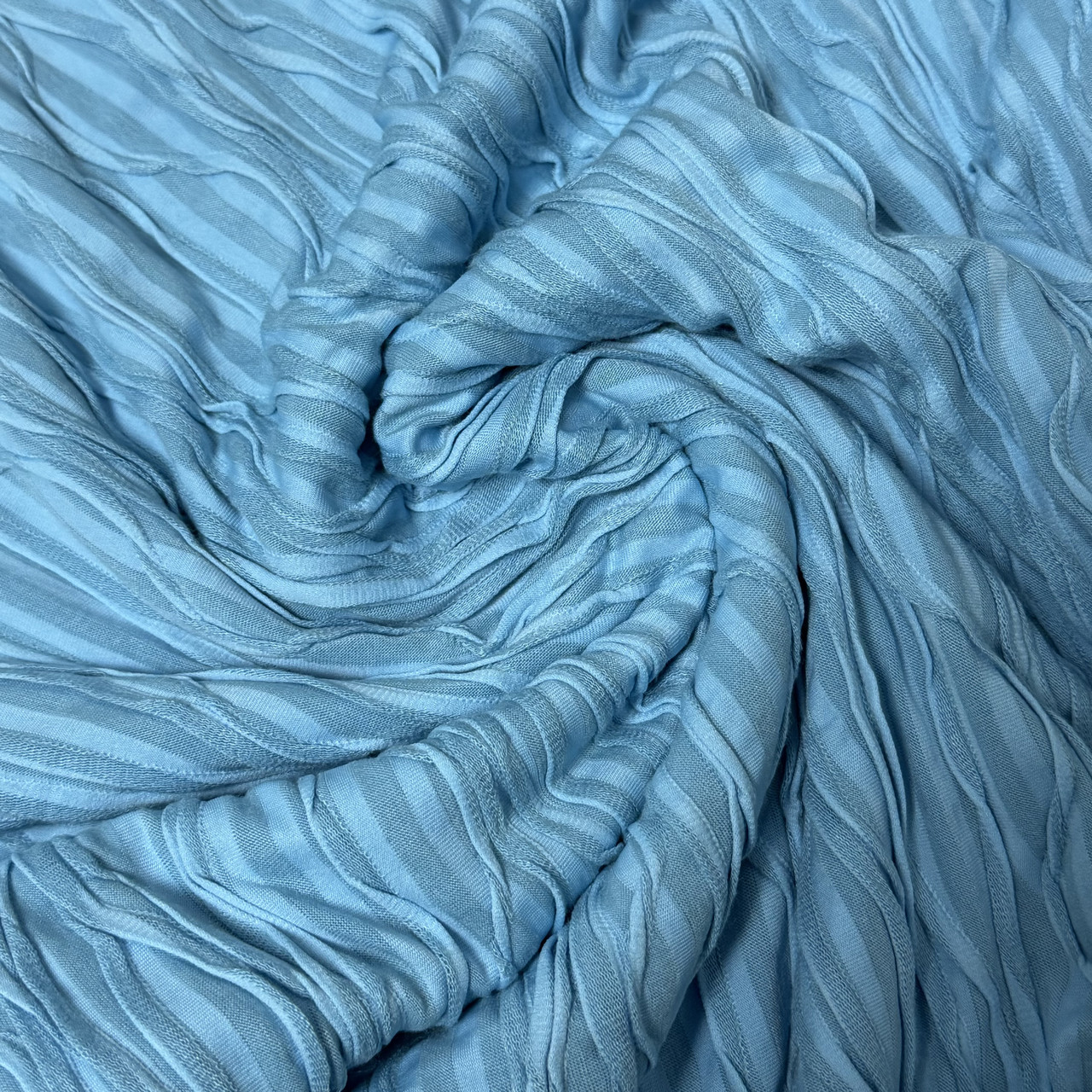 Трикотаж «Хвиля», блакитна смужка, фото 1