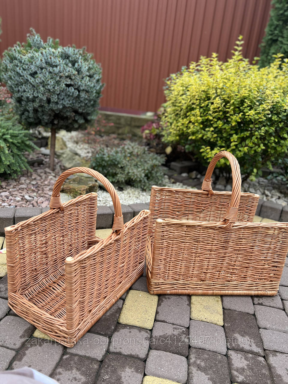 Набір корзинок для дров прямокутної форми, фото 1