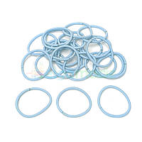 Резинка для волосся товста 4 мм, СВІТЛО-БЛАКИТНА, 5.5 см, 1 шт