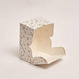 Коробка для кондитерських виробів із віконцем 120*85*90 зима, фото 2