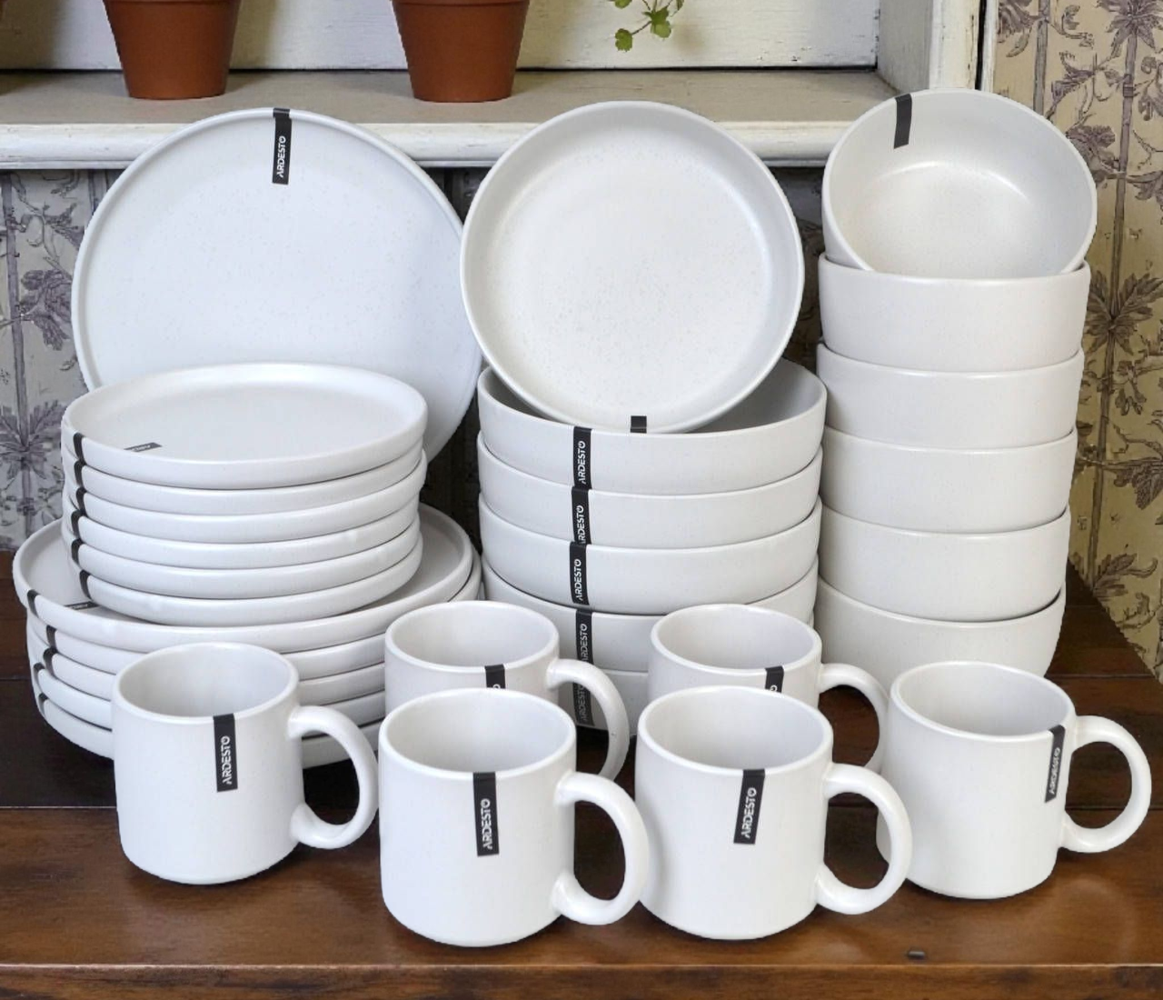 Сервіз Ardesto Trento White 26 предметів білий (тех тара), фото 1