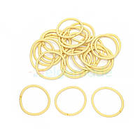 Резинка для волосся товста 4 мм, БЛІДО-ЖОВТА, 5.5 см, 1 шт