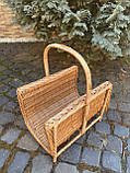 Кошик для дров на ніжках в натуральному кольорі, фото 5