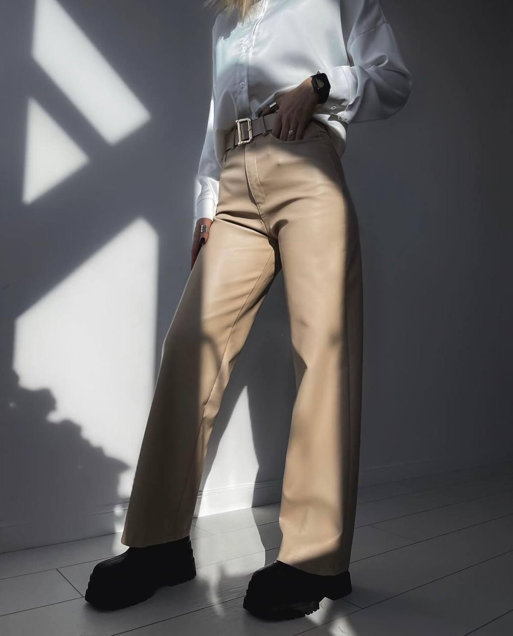 Жіночі брюки ; Колір: чорний, мокко, св беж ; Розміри : 42-44, 44-46, 46-48, 48-50, 52-54 ;, фото 1