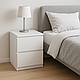 Тумба приліжкова для спальні 2 ящики Брайт 40 см × 37.6 см × 51.1 см Майстер Форм телескопічні направляючі, фото 2