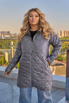 Демісезонна жіноча куртка великого розміру Розміри: 48-50, 52-54, 56-58, 60-62, 64-66, фото 1