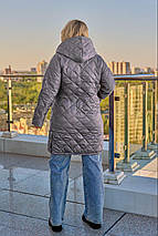 Демісезонна жіноча куртка великого розміру Розміри: 48-50, 52-54, 56-58, 60-62, 64-66, фото 4
