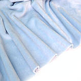 Трикотаж велюр плюш блакитний, фото 7