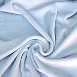 Трикотаж велюр плюш блакитний, фото 5