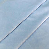 Трикотаж велюр плюш блакитний, фото 3